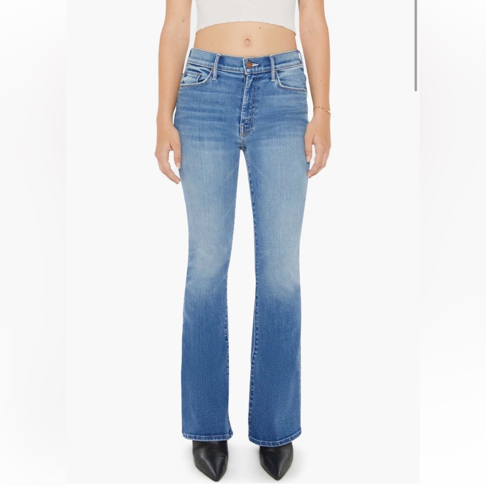 MOTHER Light Blue Cropped Jeans